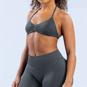Nouveau soutien-gorge de sport léger et sans coutures, extensible dans les quatre sens, respirant, à col licou, haute élasticité - Product Image 5