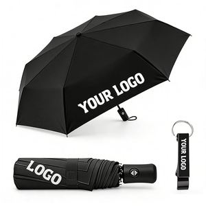 Parapluie promotionnel avec logo personnalisé, vente en gros pour cadeaux d'entreprise, événements, parapluies durables résistants aux UV - Product Image 1