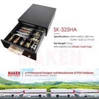 SK-325HA Slide 6 tagihan 8 koin Mini Real elektronik laci toko kasir