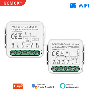 Умный Wi-Fi выключатель для штор с процентным управлением для домашней автоматизации, модуль Tuya Smart Life для жалюзи - Product Image 1
