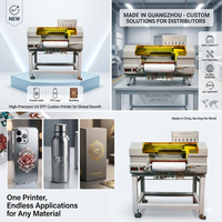 Imprimante UV DTF Nacai A3+ automatique à double tête d'impression XP600, mélange d'encre blanche, rouleaux de nettoyage de verre multifonctionnels, garantie 2 ans