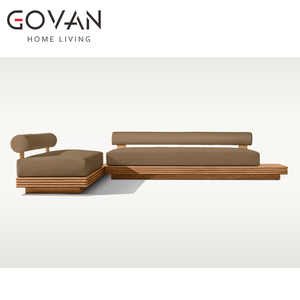 Nouvelle arrivée canapé d'extérieur en forme <span class=keywords><strong>de</strong></span> L gauche canapé sectionnel patio hôtel canapé trois places en <span class=keywords><strong>bois</strong></span> <span class=keywords><strong>de</strong></span> <span class=keywords><strong>teck</strong></span> <span class=keywords><strong>massif</strong></span> - Product Image 2