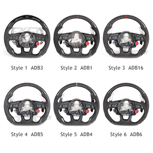 Volante de Fibra de Carbono con LED para <span class=keywords><strong>Audi</strong></span> S4 A5 A4 S3 S5 <span class=keywords><strong>S6</strong></span> S7 RS3 RS4 RS5 RS6 RS7 Q3 Q5 Q7 Q8 A3 A6 A7 A8 B9 B8.5 R8 TT C8 - Product Image 3