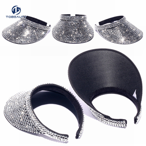 Offre Spéciale unisexe rose strass Bling diamant <span class=keywords><strong>pare</strong></span>-soleil chapeau pour les femmes - Product Image 4