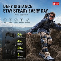 Exosquelette robotisé Powrknee HYPERSHELL X Max S Ultra Flexible, étanche, léger, pliable, en alliage d'aluminium
