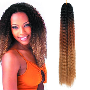 고급 합성 섬유로 만든 부드러운 천연 컬로 만든 딥 웨이브 브레이드 헤어 - Product Image 1