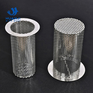 Tube filtrant perforé à extrémité à bride en acier inoxydable pour filtration industrielle - Product Image 3