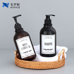 Minnie Plastic <b>Pump</b> <b>Bottles</b> 300ml 500ml For Shampoo Lotion Body Wash With Label Customizable - Product Image 3