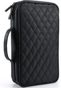 Capacité personnalisée attachable CD/<span class=keywords><strong>DVD</strong></span> Case Holder <span class=keywords><strong>Portable</strong></span> Wallet Disc Storage Bag for Car Home Travel - Product Image 6