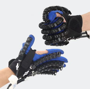 Juego de guantes de terapia de rehabilitación de manos: fuelle neumático + tiras de entrenamiento de dedos de silicona - Product Image 2