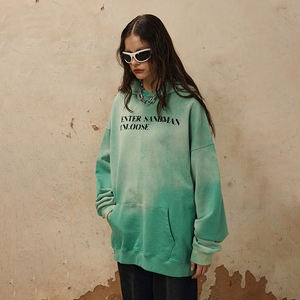 Sweat-shirts pour hommes en coton imprimé à l'écran pré-rétréci personnalisé, streetwear, lourd, délavé à l'acide, style pull à capuche, hiver, XL - Product Image 4