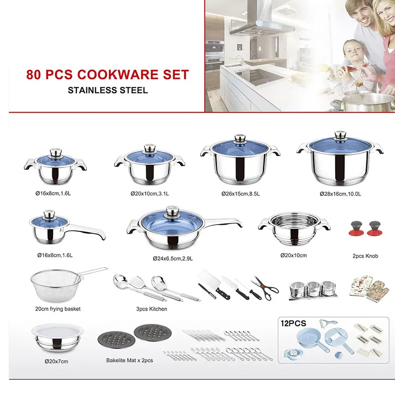 Happycooking cook pan set genuine kitchenwares and houseware granite cookware kazan cooking pot set