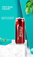 Nouvelle bouteille d'eau personnalisée en forme de Cola en acier inoxydable pour la Gym et la course à pied, 350ml, 500ml, 750ml, 1000ml
