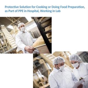 Chapeau bouffant <span class=keywords><strong>jetable</strong></span> 100 pièces 21 pouces (environ 53.3 cm) filet à cheveux capuchon anti-poussière élastique pour couvre-chef de cuisine de service <span class=keywords><strong>alimentaire</strong></span> - Product Image 3