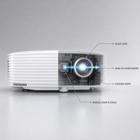 Projecteur laser PF-L300F, fonctionnement continu 24h/24 et 7j/7, IP5X anti-poussière, 4000 lumens, 1080P Full HD