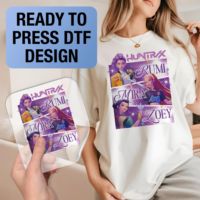 Impression par transfert DTF Kpop personnalisée, film transparent, impression sur écran, transfert prêt à être pressé, transferts thermiques pour t-shirts
