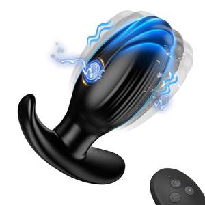 Masajeador vibratorio de próstata masculino con Control remoto, G estimulador de punto, vibrador de enchufe Anal de descarga eléctrica para hombres, mujeres, adultos, juguete sexual - Product Image 2