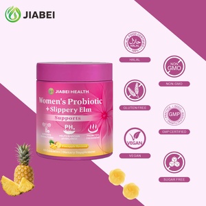 Private Label Supplementen Vrouwen Probiotica Slippery Elm Poeder Supplement Gummies Versterken Immuniteit Balanceren pH-niveaus Probiotica Vrouwen - Product Image 1