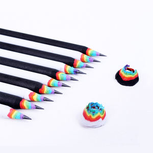 Escuela estudiantes papelería logotipo personalizado eco Arco Iris papel lápiz niños regalos lindo lápiz colorido - Product Image 1