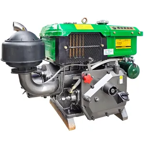 ZR190 Pequeño 12HP Small15HP Motor diésel de arranque eléctrico Cilindro único Condensación Pequeño motor diésel Maquinaria agrícola