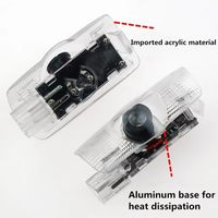 Nouveau pour Toyota Corolla/Camry/Highlander/Sienna/Prius/Crown HD LED Logo Projecteur Puddle Light Ghost Shadow Welcome Door Lamp