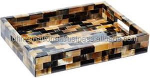 ถาดเขาควายธรรมชาติสั่งทำพิเศษ พร้อมถาดเสิร์ฟ มีจำหน่ายในขนาดที่สั่งทำได้ - Product Image 5