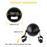 Phare LED de 5,75 pouces de style kit avec boîtier, feux de jour bleus et faisceau haut/bas, accessoire universel pour moto