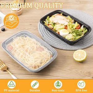 10oz-162oz/300ml-4800ml Large Size Disposable Circular Lunch Box with Lid PP Material Restaurant Use <b>Takeaway</b> <b>Container</b> - Product Image 3
