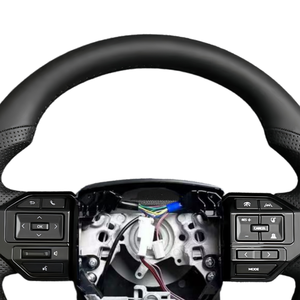 Volante Deportivo <span class=keywords><strong>de</strong></span> Cuero para Toyota Hilux, Fortuner, Camry, Land Cruiser, Corolla, Hiace 86, Mark X, Prado 120, <span class=keywords><strong>Yaris</strong></span>, Rav4 - Product Image 5