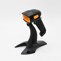 Lector de código de barras láser CMOS de mano portátil 2025 con interfaz USB 2D con cable Stock CCD escáner función de luz