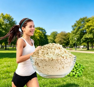 Elma Food PP02 – Poudre de protéine de pois isolée de qualité alimentaire, à base de plantes, pour remplacement de repas, riche en protéines – Fournisseur d'usine OEM/ODM - Product Image 1