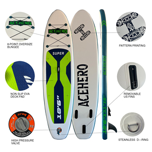 Planche de <span class=keywords><strong>paddle</strong></span> verticale gonflable ACEHERO ACE1006 personnalisée en gros, écologique, avec technologie Drop Stitch, garantie pour le surf aquatique - Product Image 1