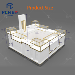Einzigartiges Mall-<span class=keywords><strong>Kiosk</strong></span>-Design Schmuck Parfüm Moderner Mittelvitrinen-<span class=keywords><strong>Kiosk</strong></span> aus Holz für den Schmuckverkauf - Product Image 6