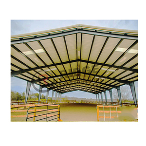 Capannone Prefabbricato in Acciaio Leggero per Allevamento <span class=keywords><strong>Capre</strong></span>, Bovini, Ovini, Asini e Bestiame - Tenda Riparo per Bestiame con Saldatura, Taglio e Piegatura - Product Image 6