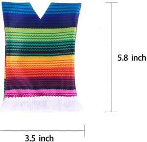 RYO <b>Mini</b> Mexican Insulated Waterproof Poncho Wine Beer <b>Bottle</b> Drink Cover 330ml Polyester Material for Cinco De Mayo Party - Product Image 6