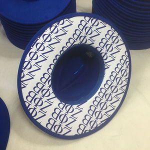 Sombrero Panamá de Tela con Estampado Personalizado, Imitación Lana, Ala Ancha de 9.5cm, Estilo Fedora para Mujer y Hombre, Moda Primavera, Otoño e Invierno - Product Image 4