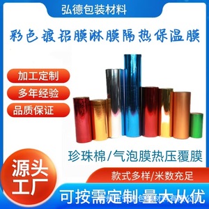 Film en aluminium coloré Hirotoku, 6 microns, matériau composite PET/PE pour isolation thermique, largeur personnalisable de 100 à 2300 mm - Product Image 5