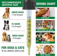 Aide à l'anxiété, au stress, à la douleur, à l'inflammation, à l'arthrite, huile de chanvre à puissance maximale pour chiens et chats