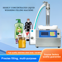 Machine de remplissage semi-automatique à pompe à engrenages à commande numérique pour liquides visqueux (huile, shampoing, après-shampoing, glycérine, gel douche)