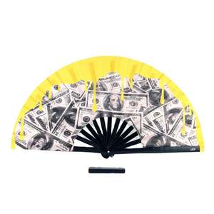 Éventails en bambou et plastique écologiques personnalisés, styles classiques traditionnels, sculptés avec des anges, pour la promotion publicitaire, artisanat en bambou - Product Image 5