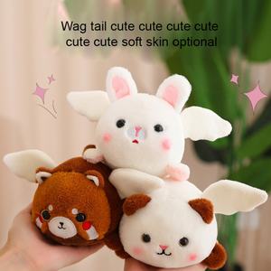 Porte-clés en peluche rotatif avec rembourrage en coton PP, super doux, écologique, porte-clés en peluche - Prix de gros bas - Product Image 4