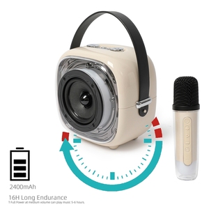 Danh Sách Mới BT Loa micro đặt ngoài trời hát gia đình nhỏ KTV nhà không dây karaoke Stereo Loa - Product Image 6