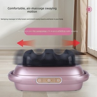 Masseur de pieds oscillant 70 °   Machine de vibration aérobie gauche-droite avec rouleaux de pieds détachables pour la circulation sanguine