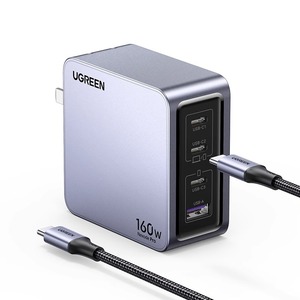Nexode Pro 160W GaN QC4.0 3.0 ชาร์จเร็ว 4 พอร์ต PD 3.1 อุปกรณ์ชาร์จติดผนังขนาดกะทัดรัดสำหรับ X763/25097 สำหรับ X76 - Product Image 2