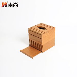 High Quality Professional Modern Square Wooden Handmade Office Lid Napkin Organizer Container Tissue <b>Box</b> DS Brand - Product Image 5