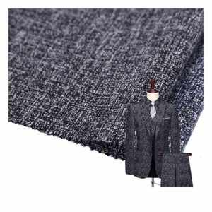 Sang Trọng Chất Lượng Cao Mềm Polyester Spandex Thổ Cẩm <span class=keywords><strong>Viscose</strong></span> Phù Hợp Với Vải Đôi Phải Đối Mặt Với Dệt Giản Dị Tr Người Đàn Ông Của Suiting Vải - Product Image 2
