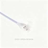 Câble d'alimentation pour guirlande lumineuse LED sans fil, 45 cm, fil de cuivre, 8A, AC 110V 220V, adaptateur avec prise personnalisée US EU UK AU