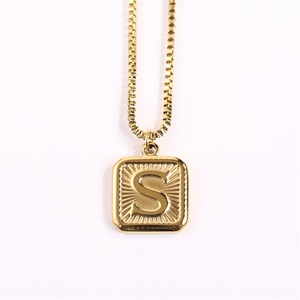 Nuevos Productos, Collar con Colgante de Letra del Alfabeto, Cadena de Acero Inoxidable, Joyería para Mujer, Accesorios - Product Image 5