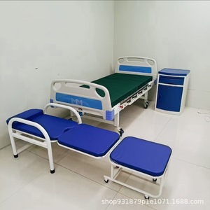 เตียงผู้ป่วย 142x77x96 ซม. สแตนเลส แบบหมุนสองมือ สำหรับการดูแลผู้ป่วย - Product Image 4