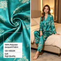 Tissu Jacquard 100% Polyester à Motif Fin, Bonne Tenue, Lavable, Idéal pour Pyjamas, Vêtements de Nuit et Tenues Décontractées - Vente Chaude Direct Usine